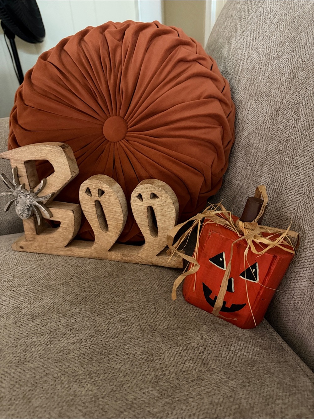 Round Rust Decorative Throw Pillow - Home Holiday